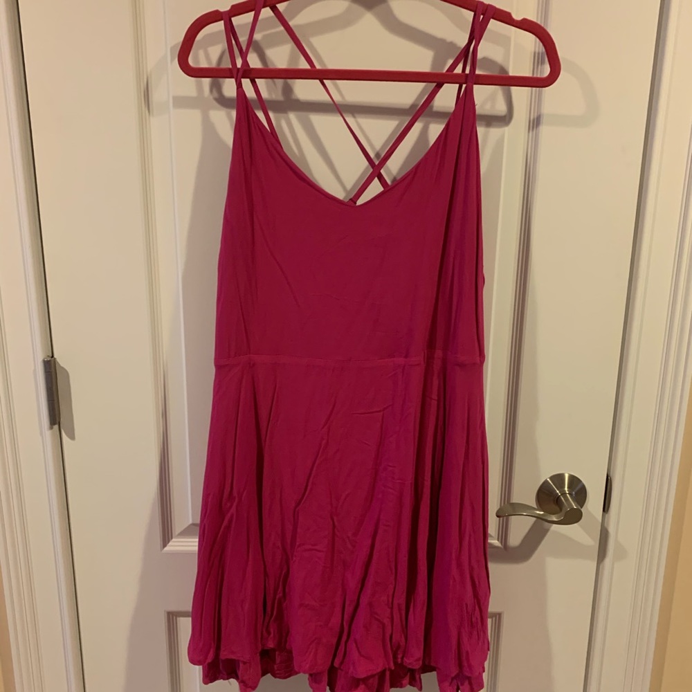 Forever 21 Pink Fit and Flare Dress
